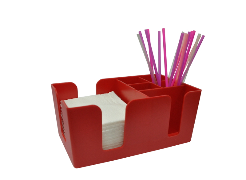 Подставка барная для салфеток и украшений красная MGprof /1/25/ АКЦИЯ