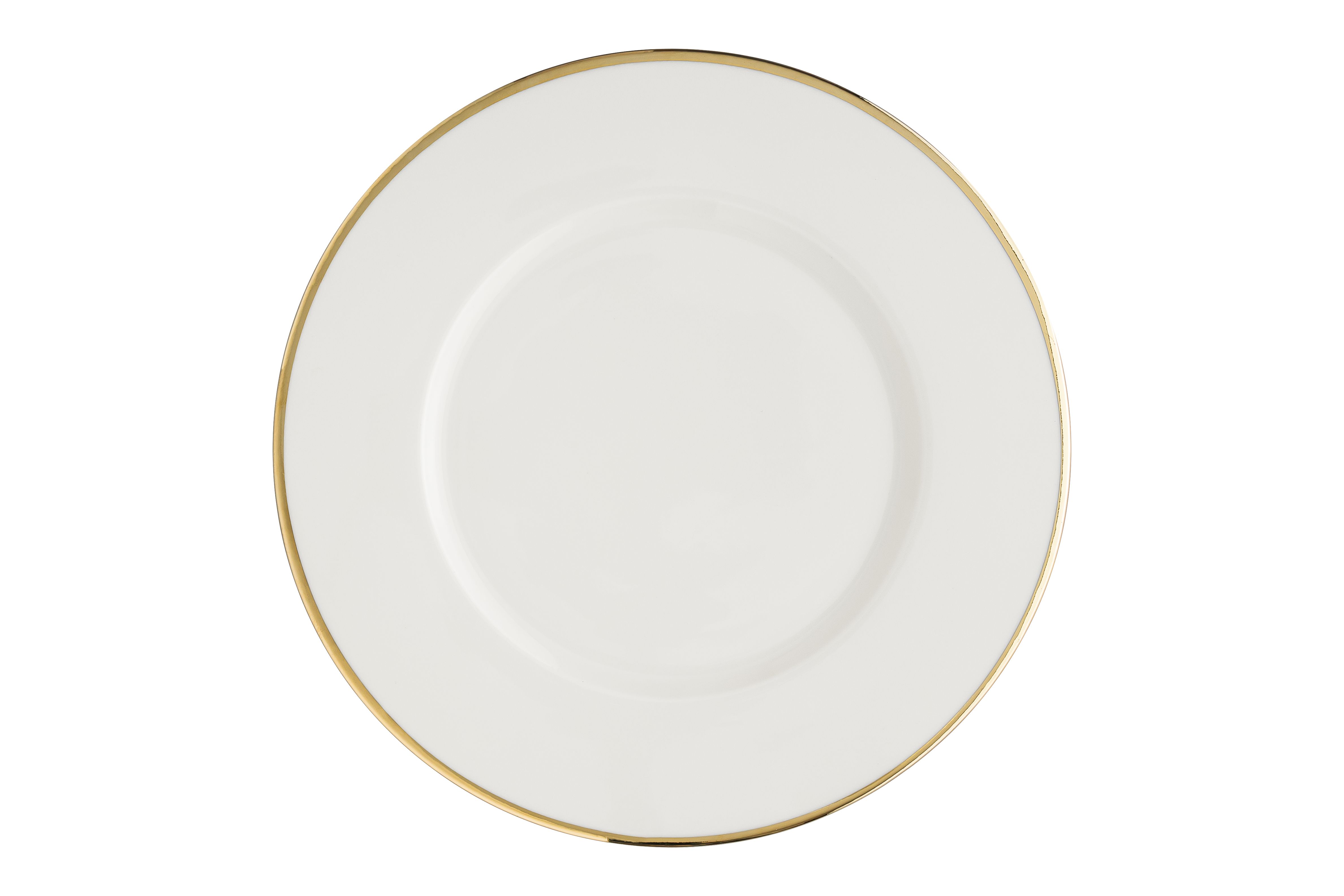 Тарелка d=240 мм. Золотая линия, форма Нит, тонкий край Bonna /1/6/972/