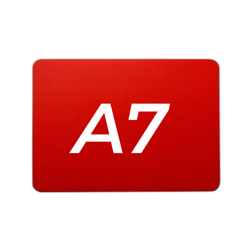 Ценник 105*74 мм. А7 меловой красный без подставки /1/ АКЦИЯ