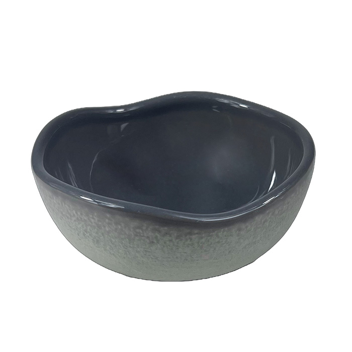 Соусник 100 мл. d=100 мм. h=40 мм. Серый, форма Крас волнистый край Bonna /1/12/