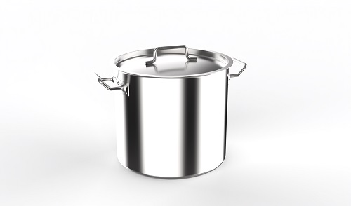 Котел 30 л. нерж. d=35 см. h=32 см. тройное дно с крышк. (индукция) MGsteel /1/