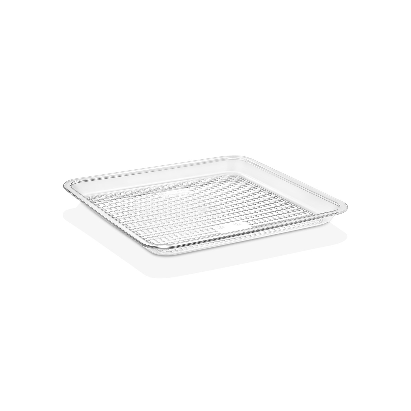 Поднос для подачи 28*28 см. поликарбонат, прозрачный (крышка 76836) GP /1/24/