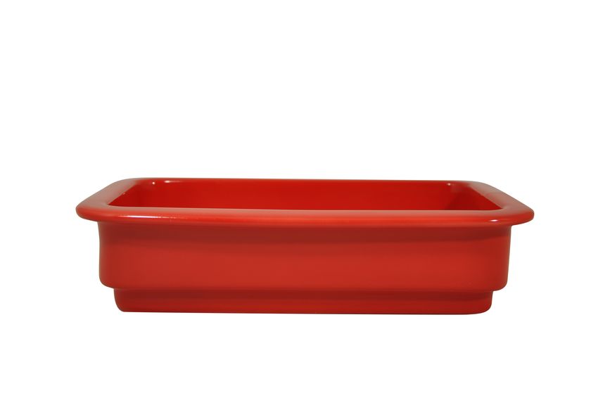 Гастроемкость 1/4 h= 65 мм. 265*162 мм. 1,7 л. фарфор красная Pillivuyt /1/