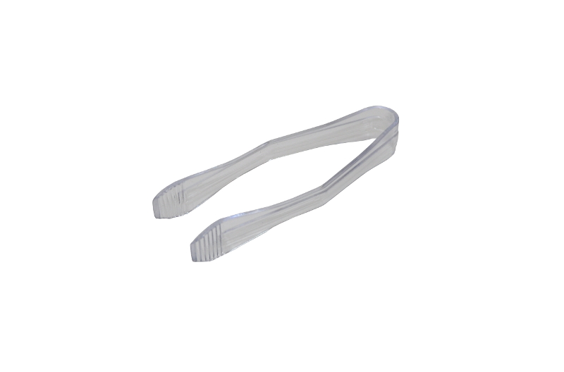 Щипцы для льда и сахара 12 см. прозрачные поликарбонат MGprof /1/20/ АКЦИЯ