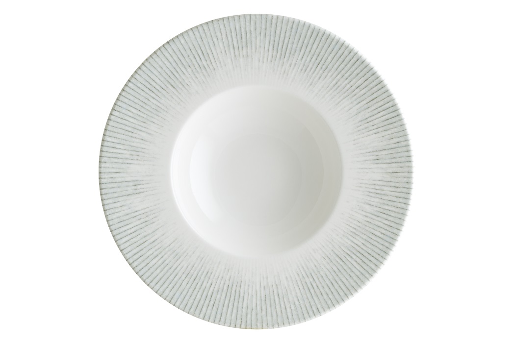 Тарелка d=240 мм. глубокая 270 мл. h=47 мм. Ирис Серый, форма Банкет Bonna /1/12/ ВДОХНОВЕНИЕ