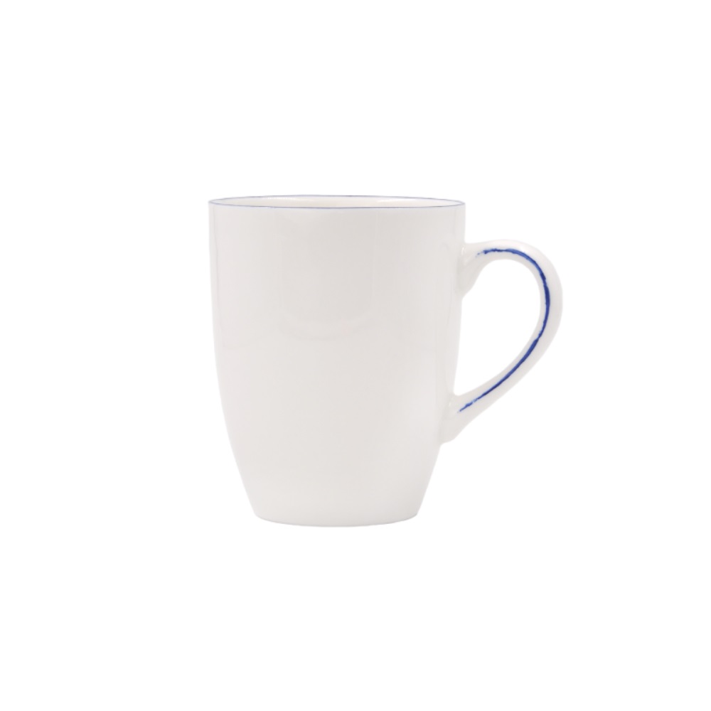 Кружка 330 мл. d=84 мм. h=104 мм. Ретро синий край Bonna /1/24/504 ВДОХНОВЕНИЕ