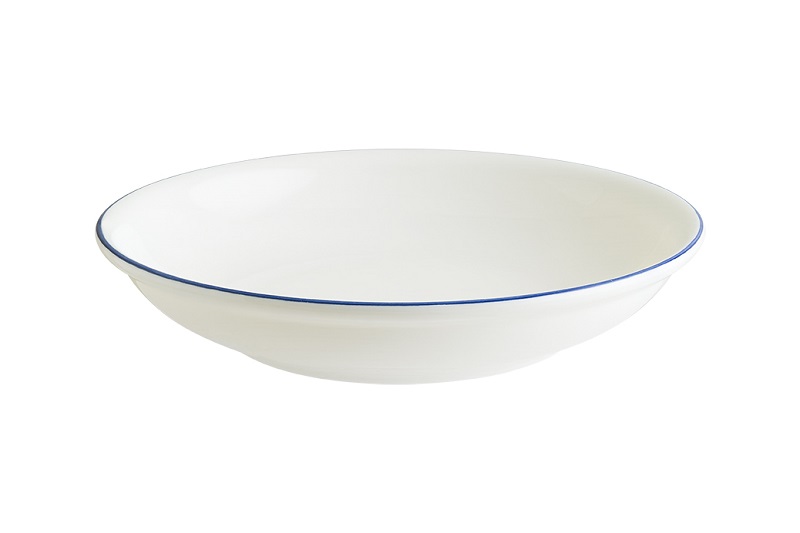 Тарелка d=200 мм. глубокая 500 мл. h=40 мм. Ретро синий край, форма Гурмэ Bonna /1/12/900 ВДОХНОВЕНИЕ