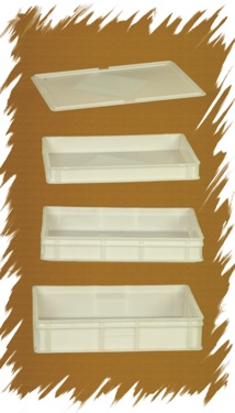 Крышка для контейнера для теста 600*400*20 мм. (-20/+90), белая, полипропилен Gimetal /1/10/35/