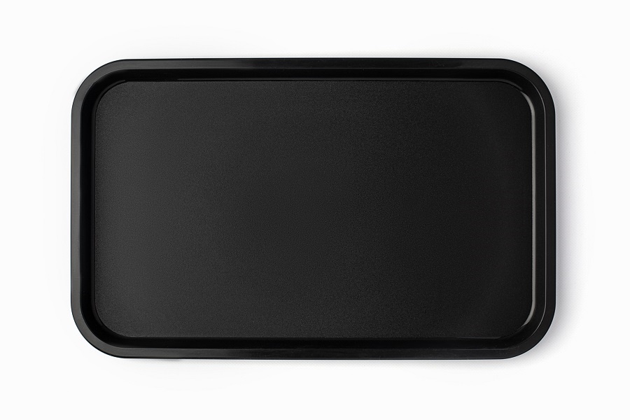 Поднос 52,5*32,5 см. черный АБС-пластик ОСОБО ПРОЧНЫЙ морозостойкий MGprof /1/10/
