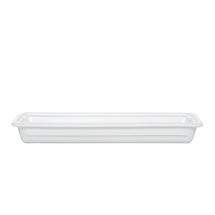 Гастроемкость 2/4 h= 65 мм. 2,3 л. белая керам Emile Henry /1/4/160/ ТП