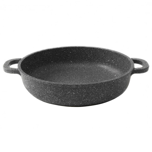 Сковорода d=30 см. h=7,5см. 5,5 л алюм.с антиприг.покрыт.глубок с2 ручками в крапинку /1/