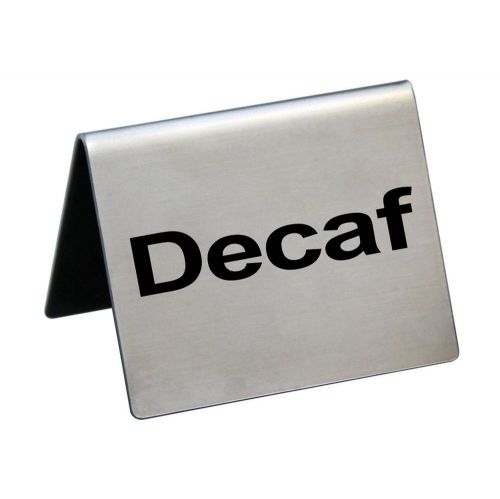 Табличка "Decaf"  50*40 мм. горизонтальная, нерж. /1/ АКЦИЯ