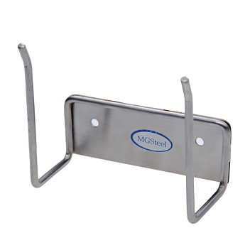 Держатель для лопат для пиццы/щеток для печи настенный 11,5*4,5 см. нерж. MGsteel /1/ Держатель для лопат для пиццы/щеток для печи настенный 11,5*4,5 см. нерж. MGsteel /1/