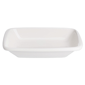 Соусник 100 мл. 140*85 мм. h=30 мм. касалетка Белый, форма Мув Bonna /1/12/264/