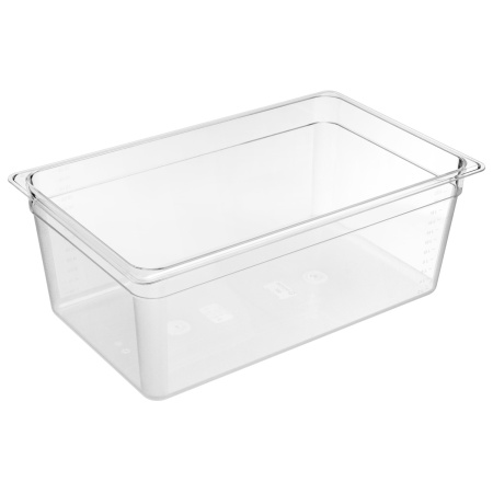 Гастроемкость 1/1 h=200 мм. 530*325 мм. 26,0 л. поликарб. прозрачная GP /1/