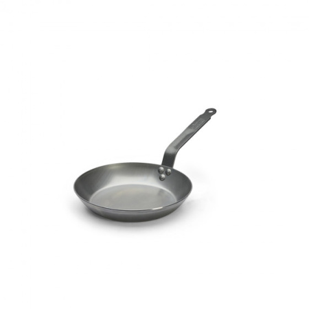 Сковорода d=24 см. h=4 см. 1,4 л. белая сталь (индукция) Carbone Steel  De Buyer /1/3/ Сковорода d=24 см. h=4 см. 1,4 л. белая сталь (индукция) Carbone Steel  De Buyer /1/3/