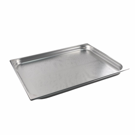 Гастроемкость 2/1 h= 40 мм. 12 л. нерж. перфорир. d=4 мм. MGsteel /1/