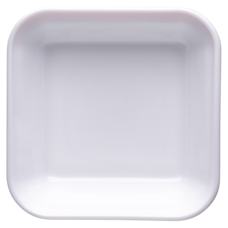 Салатник квадр. 110*110 мм. 200 мл. h=37 мм. синий край штабелир. Браш /1/6/24/ АКЦИЯ