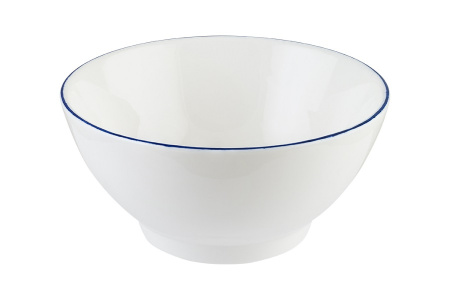 Салатник d=140 мм. 450 мл. h=65 мм. Ретро синий край (тарелка подст.70714) Bonna /1/12/732/ ВДОХНОВЕНИЕ