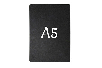 Ценник 210*148 мм. А5 меловой черный без подставки /1/ АКЦИЯ