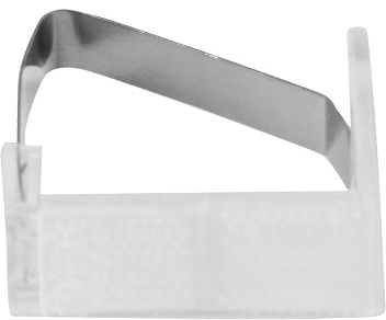 Зажим для скатерти прозрачный с липучкой/пластина MGprof /1/100/