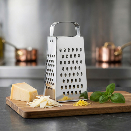 Терка 4-х гранная 22 см. белая жесть /1/