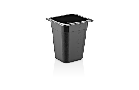 Гастроемкость 1/6 h=200 мм. 176*162 мм. 2,5 л. п/п черная GP /1/36/