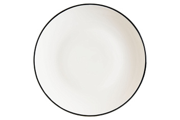 Тарелка d=230 мм. Линеа Черный, форма Гурмэ Bonna /1/12/1560/