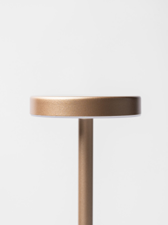 Лампа настольная d=8 см. h=34 см. 3 цвета, сенсорная регулировка яркости, алюм., розовое золото LED METAL MGline /1/20/ АКЦИЯ АКЦИЯ