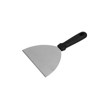 Лопатка 23,2 см. прямая раб. часть 15,2*11,2 см. нерж. с пластик. ручкой /1/