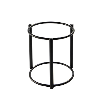 Подставка для фуршетных блюд d=19/19 см, h=20 см. нерж. черная Abert /1/12/