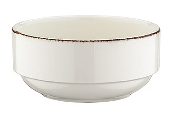 Соусник  30 мл. d=60 мм. h=26 мм. штабелир. Ретро коричневый край, форма Банкет Bonna /1/24/6720/