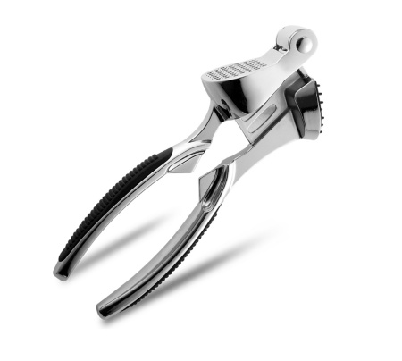 Пресс для чеснока 18 см. с выдавливателем, с прорезиненными ручками, хром. сталь MGsteel /1/