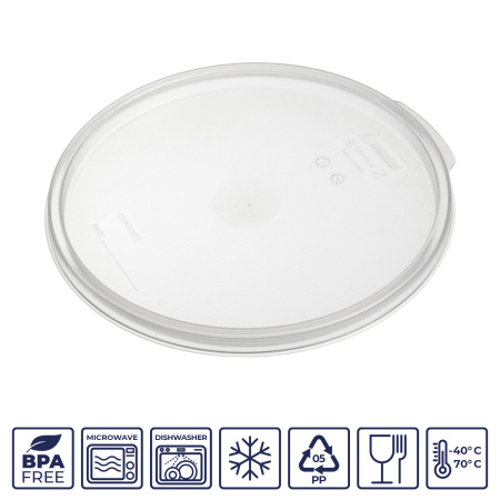 Крышка для контейнера для прод. круг. d=230 мм. прозрачная, п/п (контейн. 76721,76722) GP /1/12/ ТП