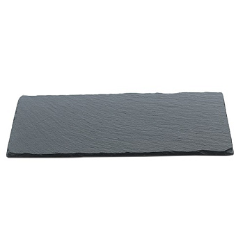 Блюдо для подачи прямоуг. 25*12 см. h=0,8 см. черное, сланец MGprof /1/