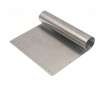 Скребок (разделитель для теста) h=12 см. раб.часть 15*8 см. нерж. со шкалой MGsteel  /1/12/72/ Скребок (разделитель для теста) h=12 см. раб.часть 15*8 см. нерж. со шкалой MGsteel  /1/12/72/