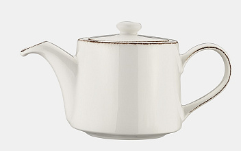 Чайник  400 мл. заварочный Ретро коричневый край, форма Банкет Bonna /1/6/186/ ВДОХНОВЕНИЕ