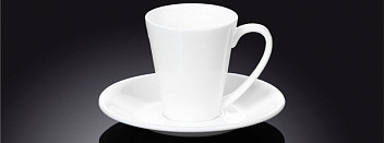 Кофейная пара 110 мл. конусная Wilmax  /6/48/ Кофейная пара 110 мл. конусная Wilmax  /6/48/