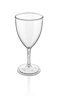 Бокал для вина 280 мл. d=80 мм. h=175 мм. поликарбонат, прозрачн. Классик GP /1/50/ ВДОХНОВЕНИЕ
