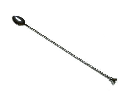 Ложка барная с метал. кнопкой 33 см. нерж. MGsteel /1/200/
