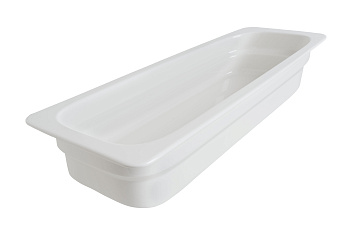 Гастроемкость 2/4 h= 30 мм. 1,1 л. белая фарфор Bonna /1/ 