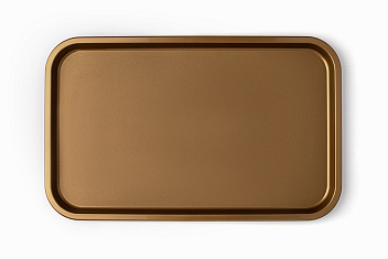Поднос 52,5*32,5 см. золотой поверхность шагрень (508) MGprof /1/10/ Поднос 52,5*32,5 см. золотой поверхность шагрень (508) MGprof /1/10/