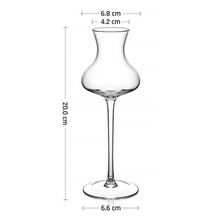 Рюмка для граппы 132 мл. d=68/42 мм. h=200 мм. хр.стекло MGline /6/24/