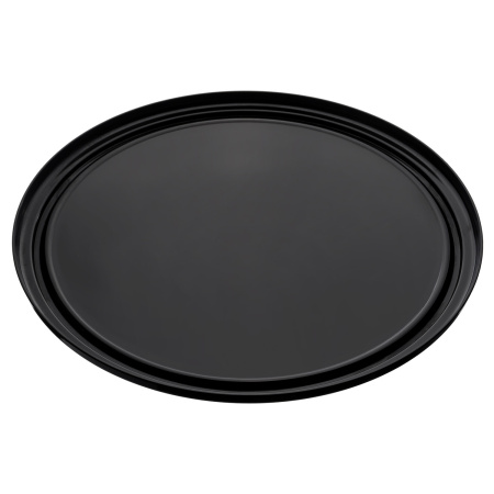Поднос для подачи d=38,5 см. поликарбонат, черный б/крышки (крышка 76832,76831) GP /1/24/