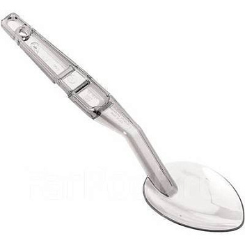 Ложка гарнирная 28 см., L ручки 20 см. прозрачная, поликарбонат (до +120°C) MGprof /1/10/400/