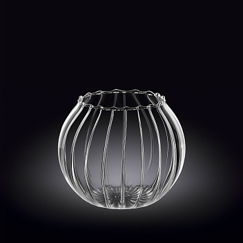 Ваза для цветов d=120 мм. h=105 мм. Термостекло Wilmax  /1/36/ АКЦИЯ