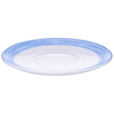 Блюдце d=140 мм. голубой край Браш (чашка 37305) /1/48/