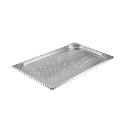 Гастроемкость 1/1 h= 20 мм. 530*325 мм. 2,5 л. нерж.перфорир. d=4 мм. MGsteel /1/6/