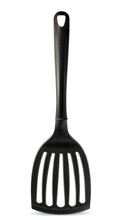 Лопатка 30 см. раб. часть 11*7,5 см. пластик. перфорир. Abert /1/