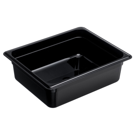 Гастроемкость 1/2 h=100 мм. 325*265 мм. 6 л. поликарб. черная GP /1/
